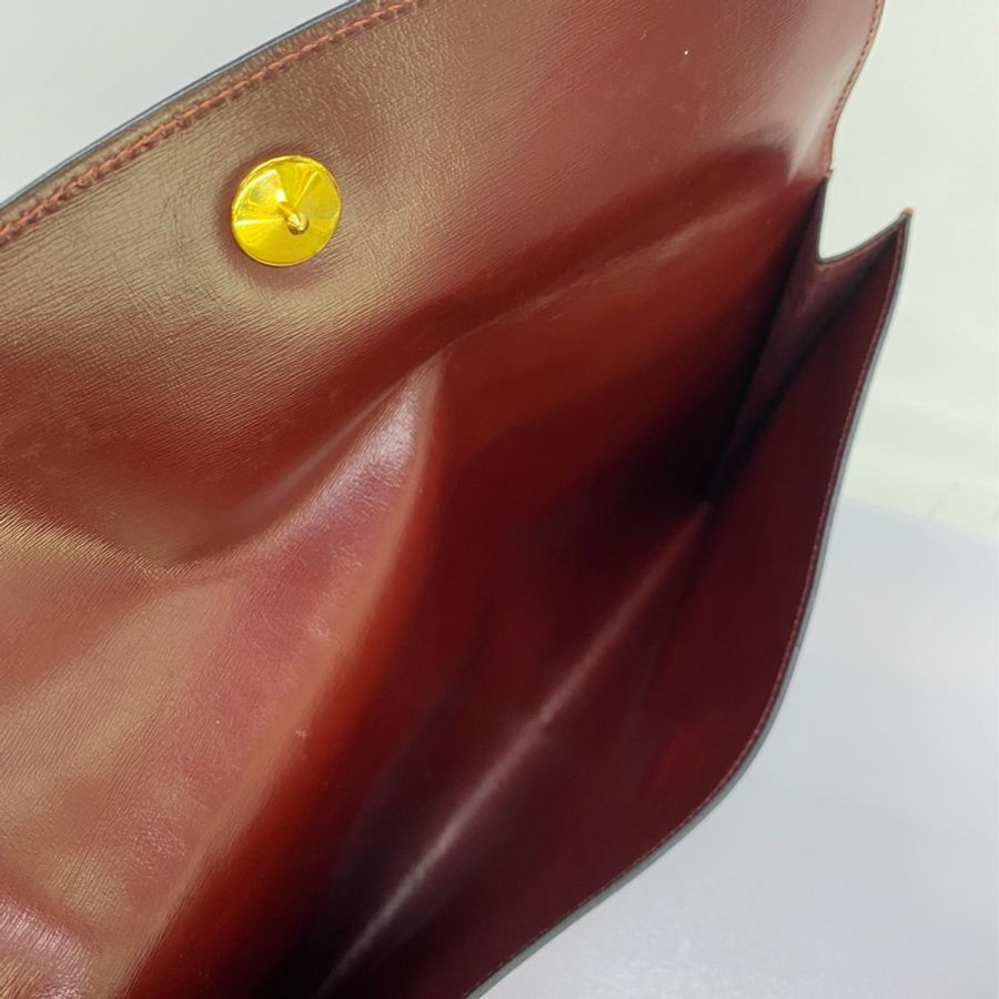 vintage Hermes Rio Leather Clutch Bag-2