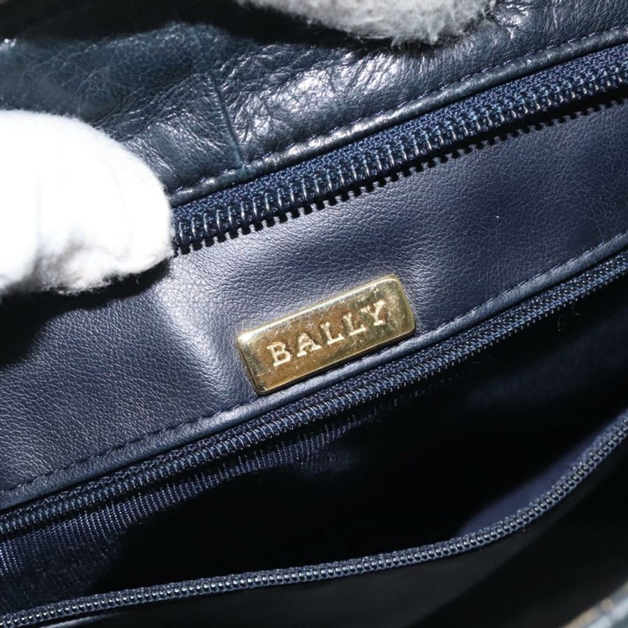 【日本直送】BALLY 肩背包 皮革 海軍藍 金色 正品 121482-17