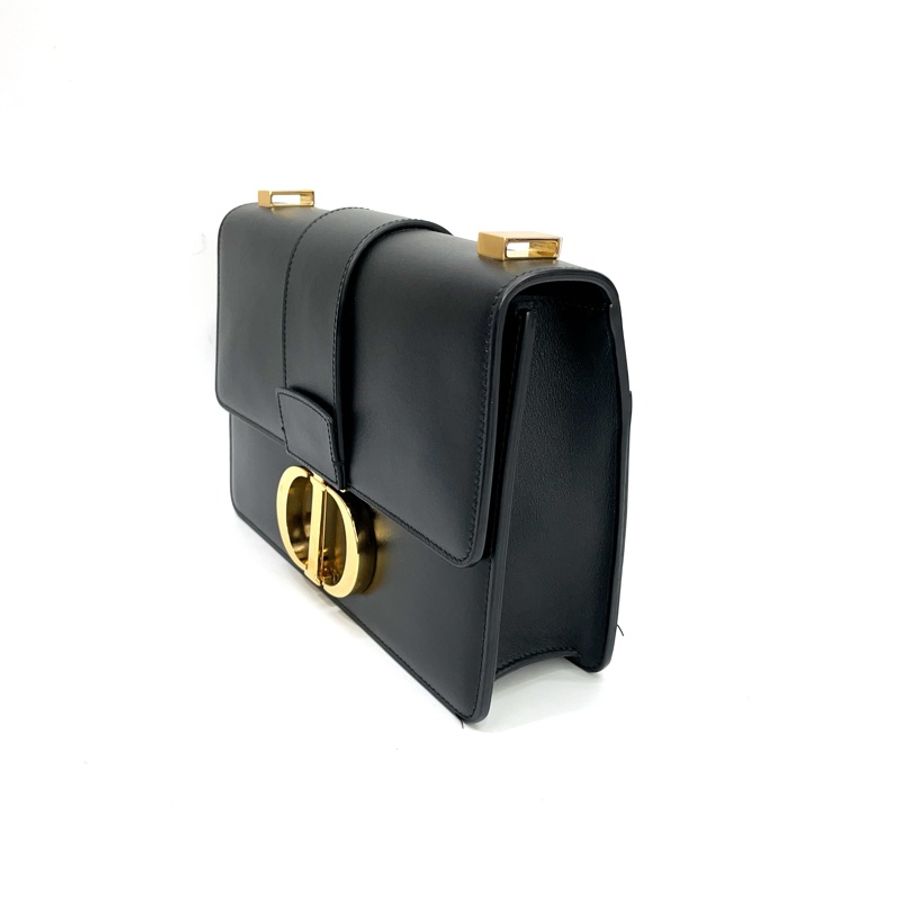 Dior 黑牛皮30 Montaigne金釦斜背蒙田包-3