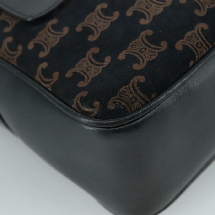 【日本直送】CELINE Macadam帆布單肩包 麂皮海軍藍 Auth mr965-10