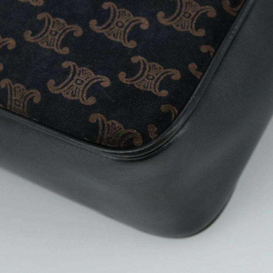 【日本直送】CELINE Macadam帆布單肩包 麂皮海軍藍 Auth mr965-11