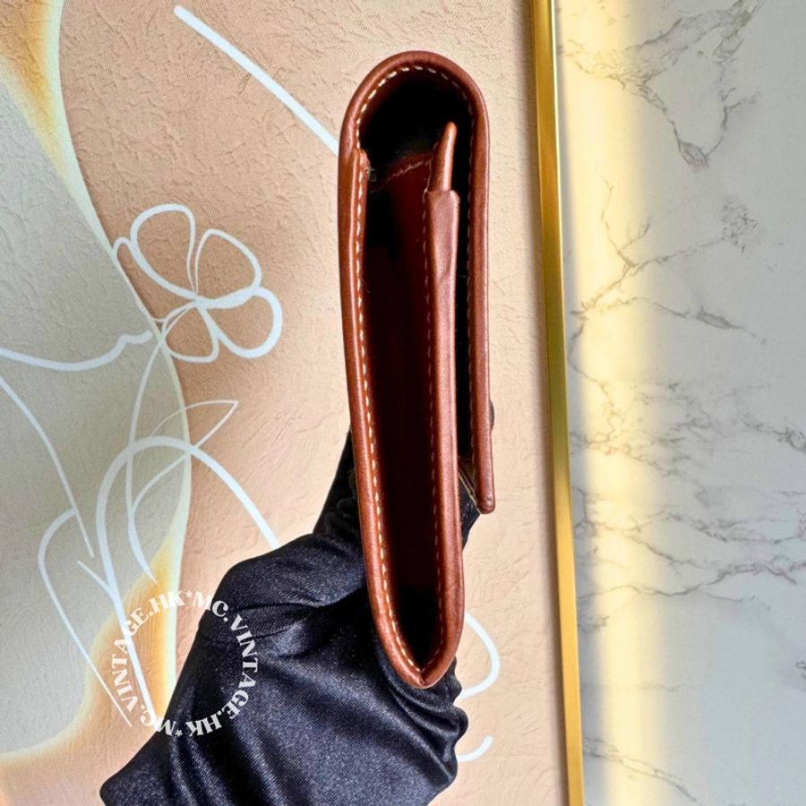 GUCCI Vintage Wallet 中古 罕有 白色 老花 中長銀包-3