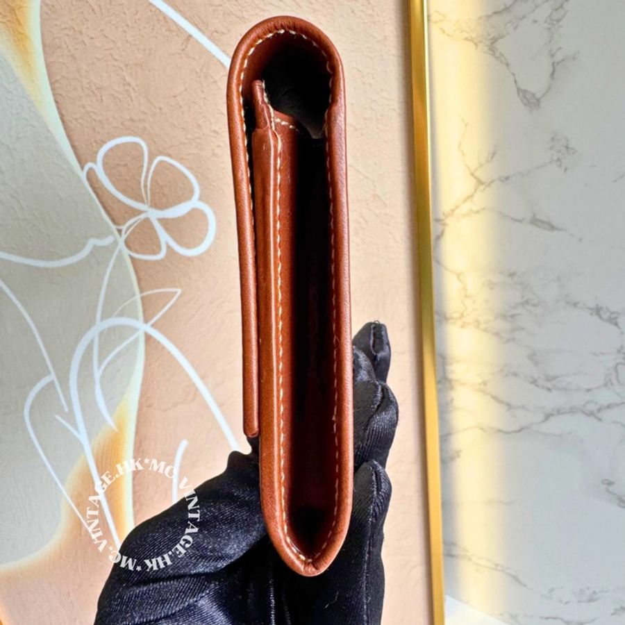 GUCCI Vintage Wallet 中古 罕有 白色 老花 中長銀包-4