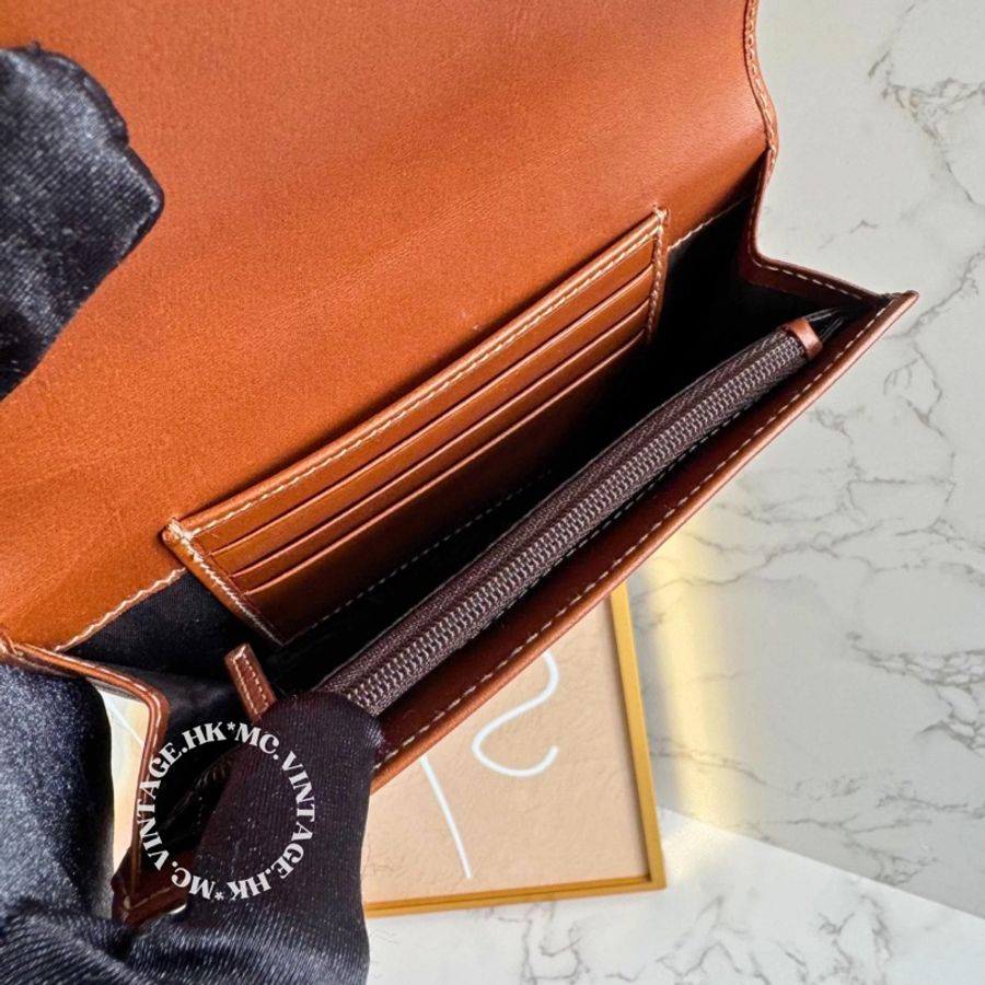 GUCCI Vintage Wallet 中古 罕有 白色 老花 中長銀包-11