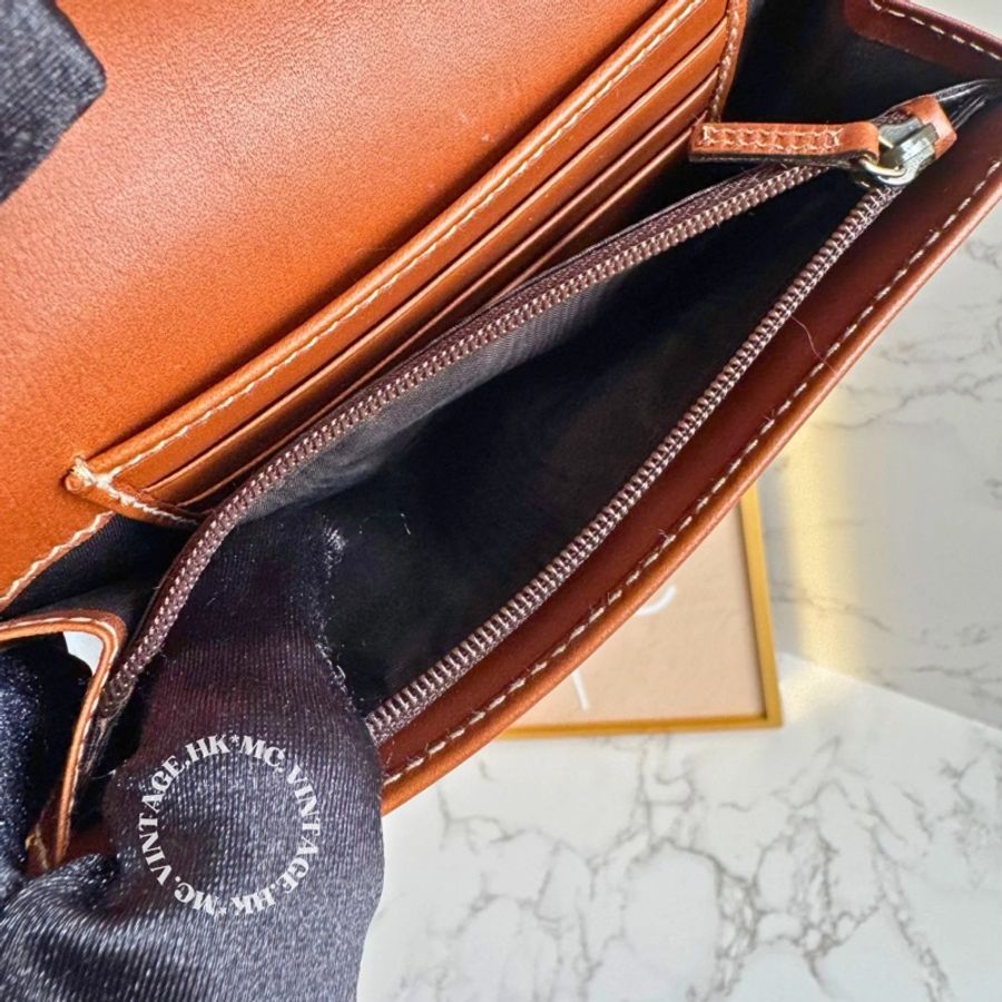 GUCCI Vintage Wallet 中古 罕有 白色 老花 中長銀包-13