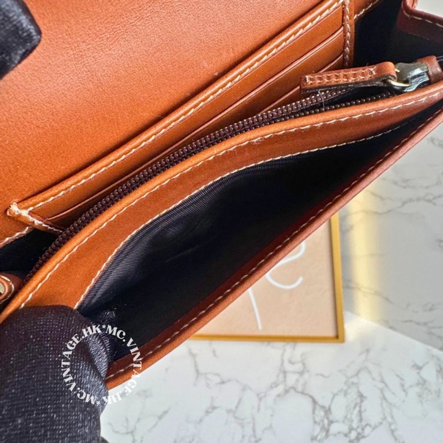 GUCCI Vintage Wallet 中古 罕有 白色 老花 中長銀包-14