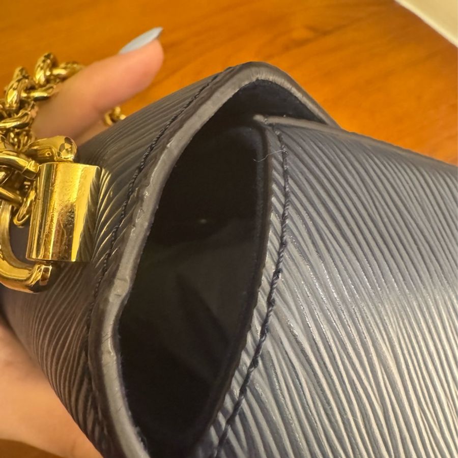 LV M53090藍EPI金logo旋轉釦雙鏈包MM-15