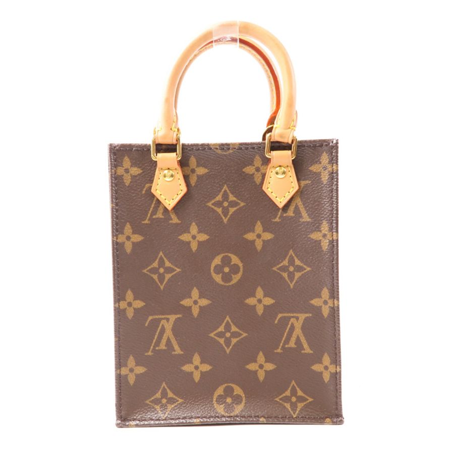 LOUIS VUITTON 【激減優惠】Monogram Petit Sac Plat金扣手挽肩背兩用袋Monogram Petit Sac Plat金扣手挽肩背兩用袋-1