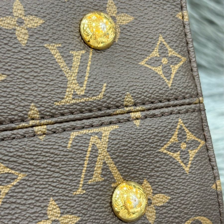 LV M41454 TUILERIES 原花老花字紋 紅色黑色牛皮 雙拉鍊 手提包肩背包兩用包-26