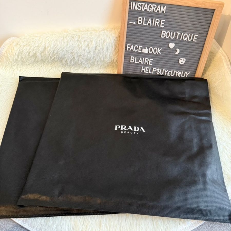 Prada專櫃正品 香水的贈品的雙面用帆布-7