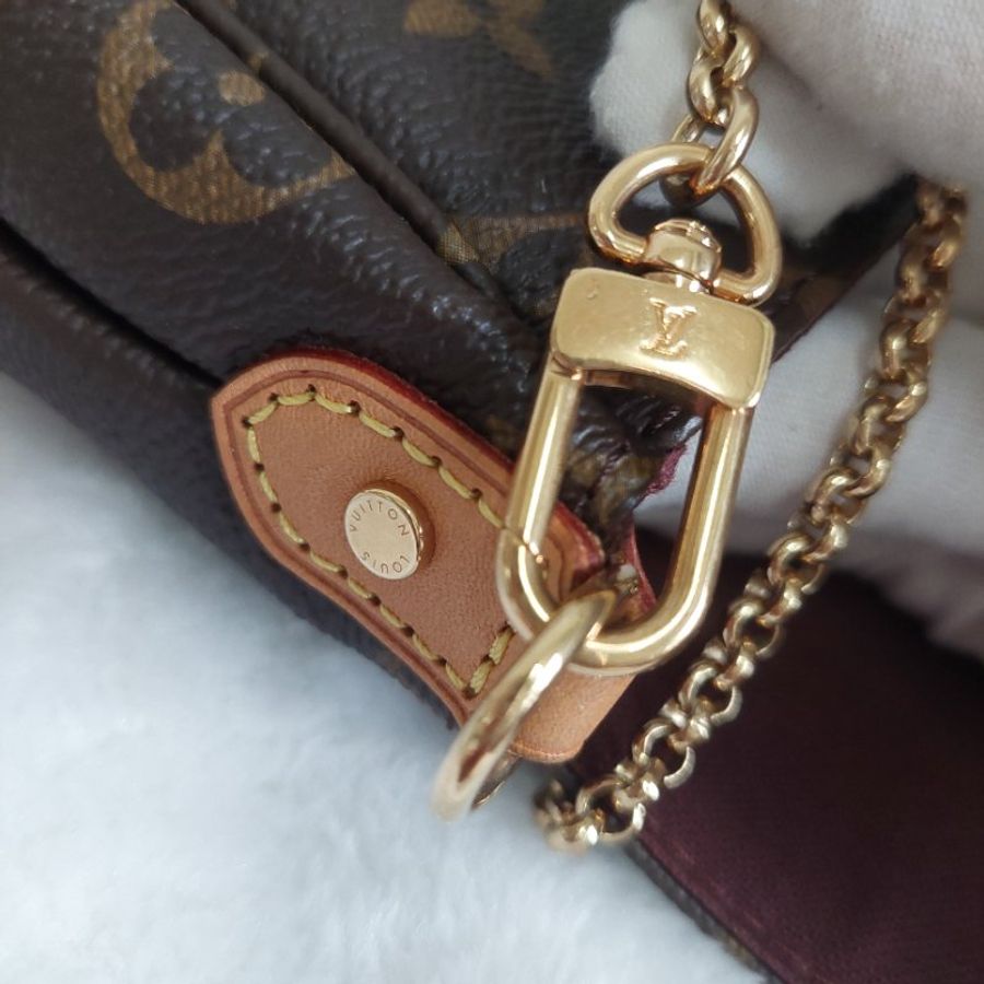 LV 經典老花M40718 🎀現品實拍 🎀 Favorite MM 經典花紋鍊條肩背包 斜背包~二手-65