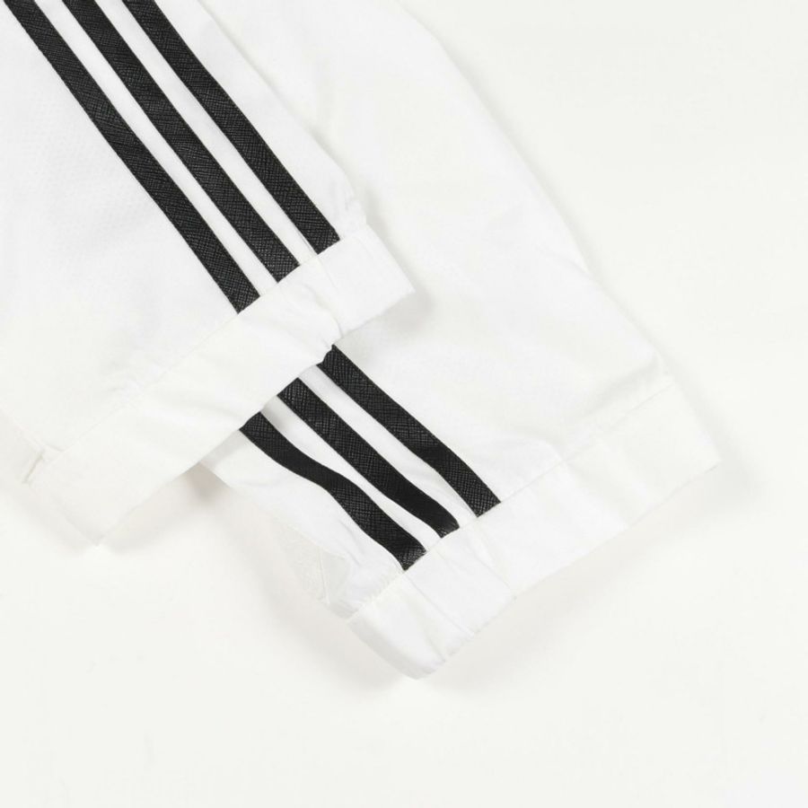 PRADA × adidas Re-Nylon 男士三角標誌尼龍長褲 SPH155 白色二手男 #S-3
