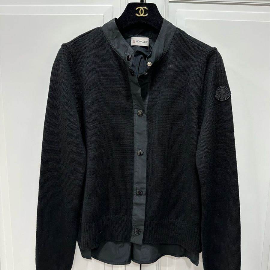 moncler 黑色 立領 針織上衣 針織外套 線衫 上衣 外套-2