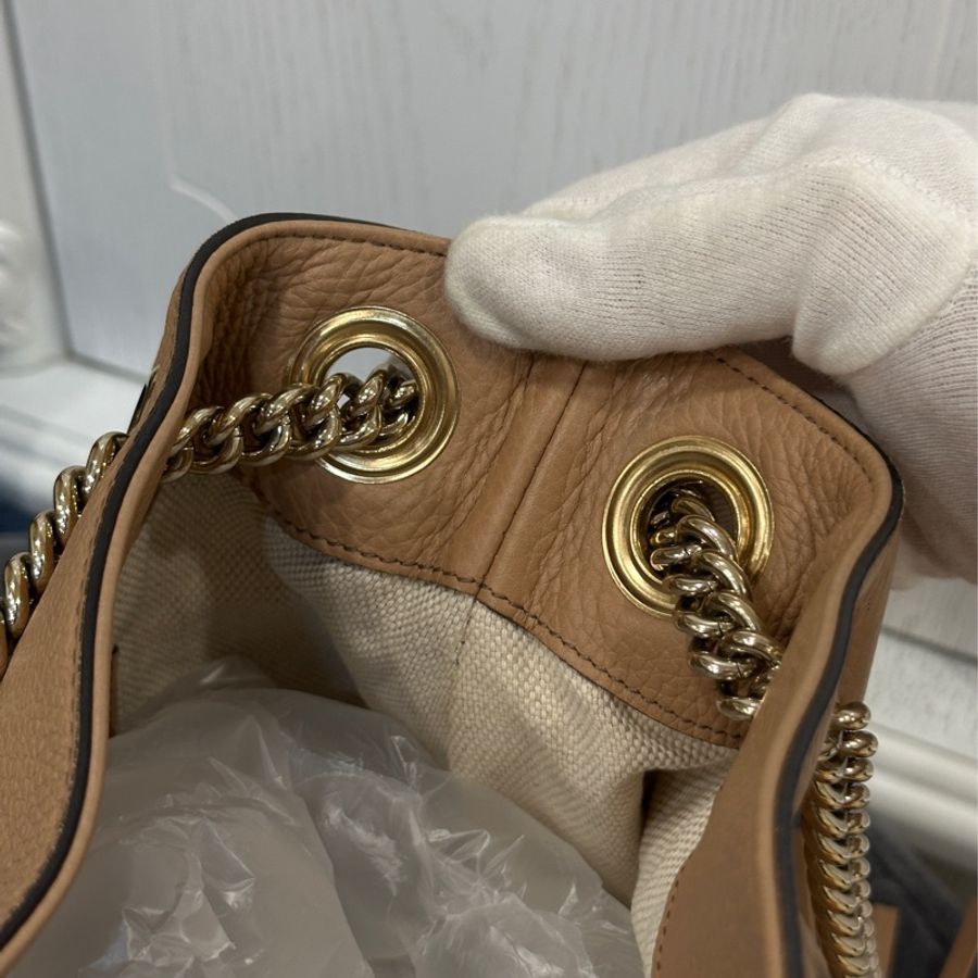 🈶購證 #全網最低 Gucci Soho流蘇荔枝牛皮托特包🉑斜挎/肩背 配件齊全🉑送禮-20