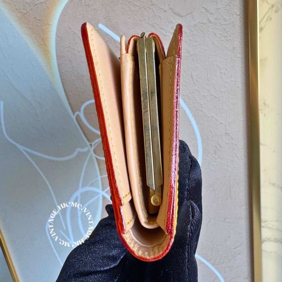 LV Multicolour Wallet 中古 三彩 中長銀包-3