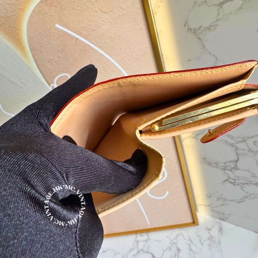 LV Multicolour Wallet 中古 三彩 中長銀包-17