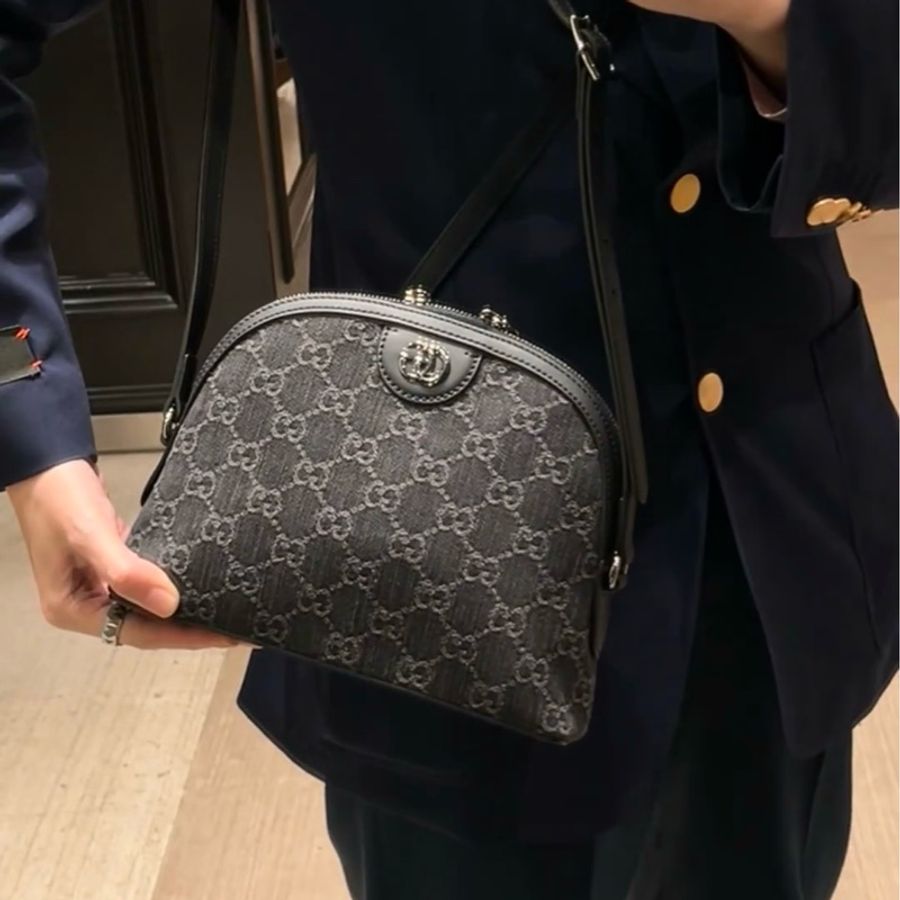 #24春夏新款 #8w入手 #近新全配 Gucci Ophidia單寧牛仔貝殼包🉑送禮🎁-2