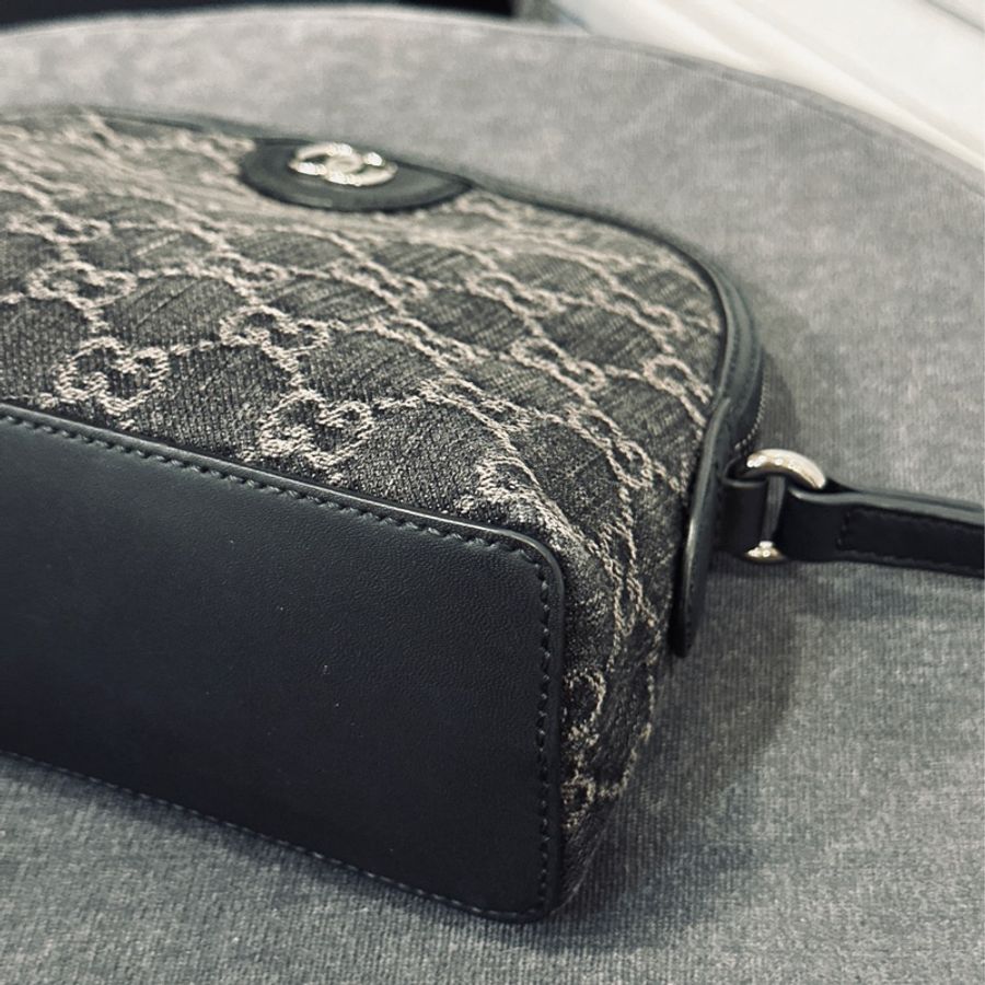 #24春夏新款 #8w入手 #近新全配 Gucci Ophidia單寧牛仔貝殼包🉑送禮🎁-8