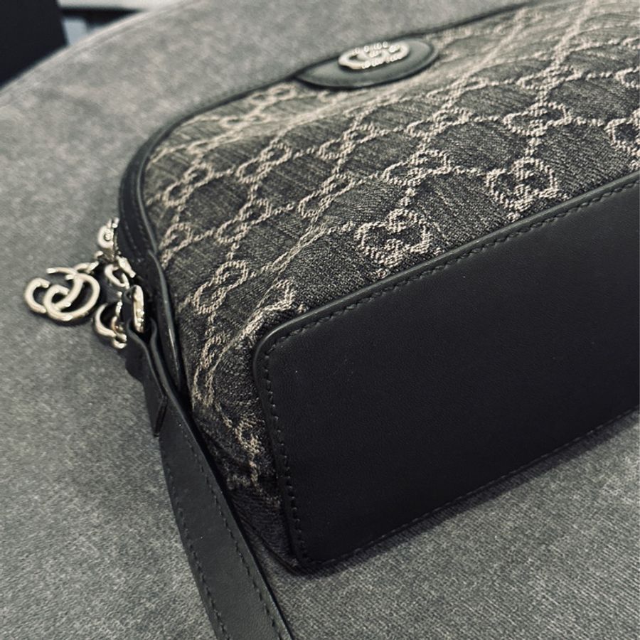 #24春夏新款 #8w入手 #近新全配 Gucci Ophidia單寧牛仔貝殼包🉑送禮🎁-9