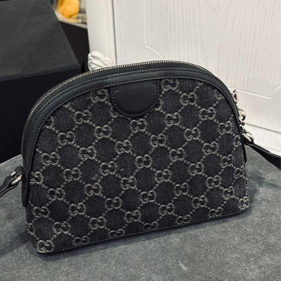 #24春夏新款 #8w入手 #近新全配 Gucci Ophidia單寧牛仔貝殼包🉑送禮🎁-12