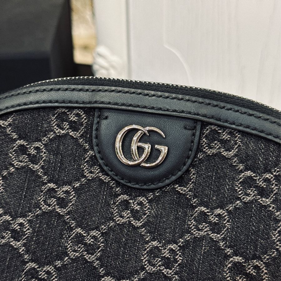 #24春夏新款 #8w入手 #近新全配 Gucci Ophidia單寧牛仔貝殼包🉑送禮🎁-15