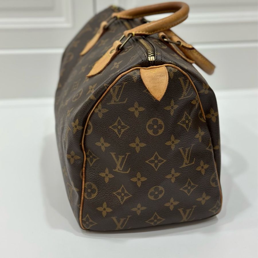 LV 路易威登 老花 speedy 30 手提包 斜背包 側背包 肩背包-3