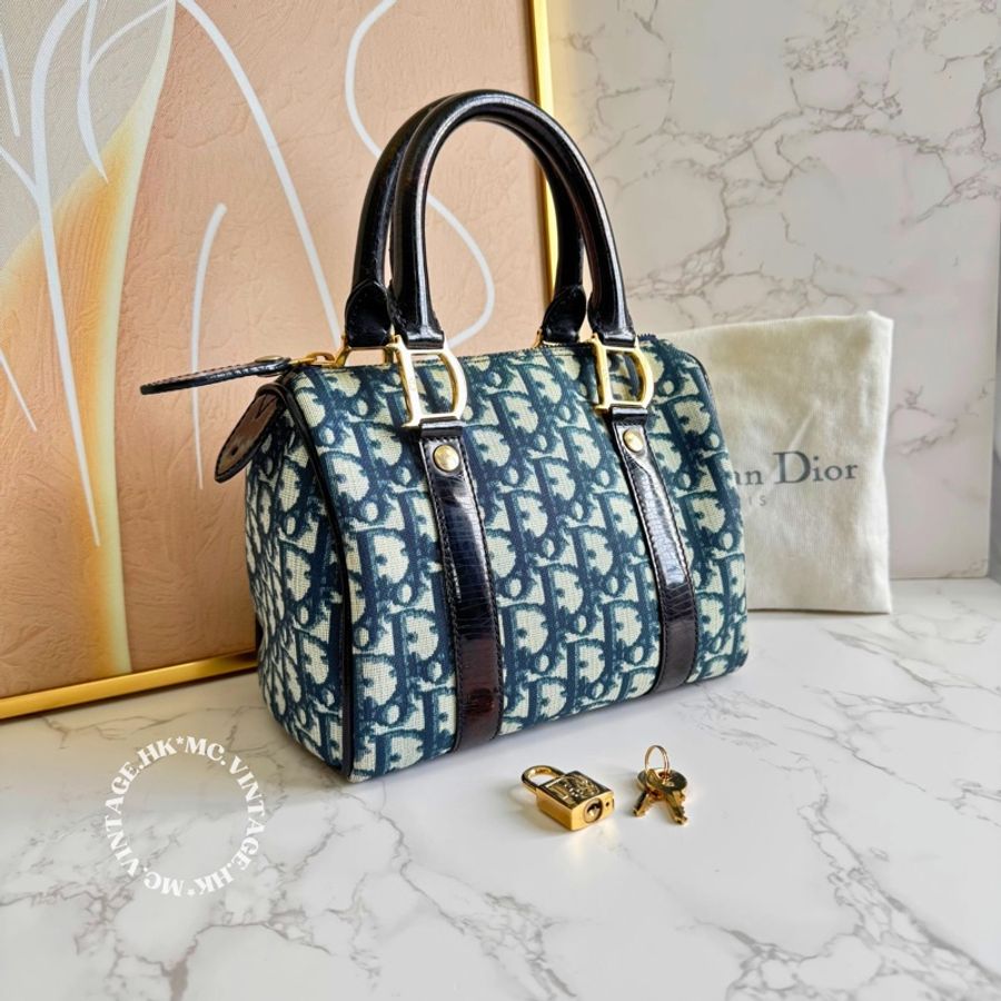 Dior Mini Oblique Boston Bag 迷你 波士頓 手提包 20cm-0