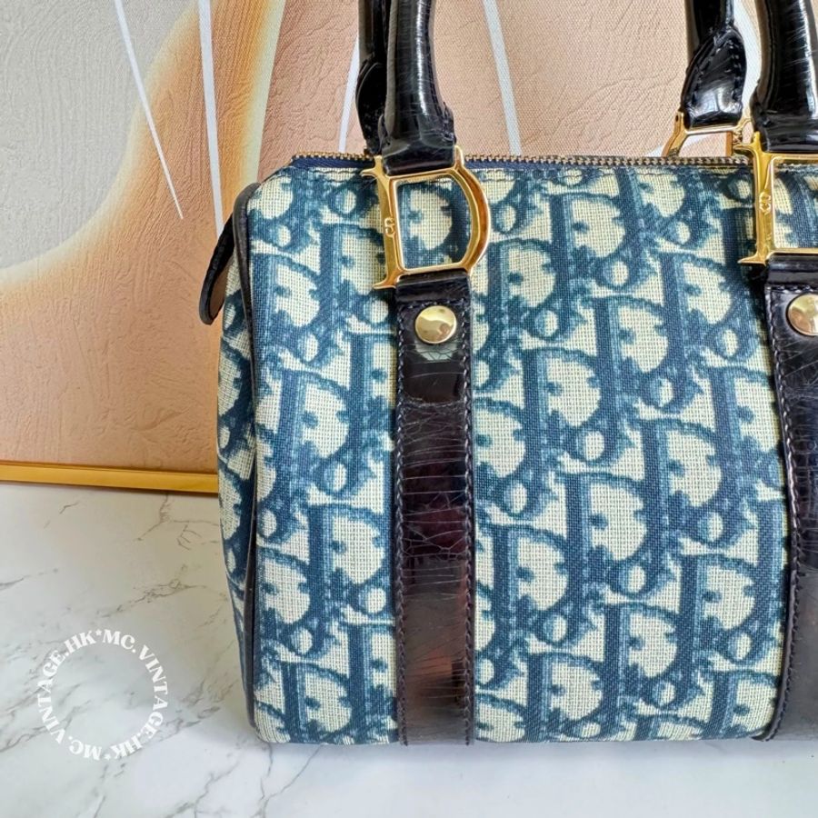 Dior Mini Oblique Boston Bag 迷你 波士頓 手提包 20cm-5