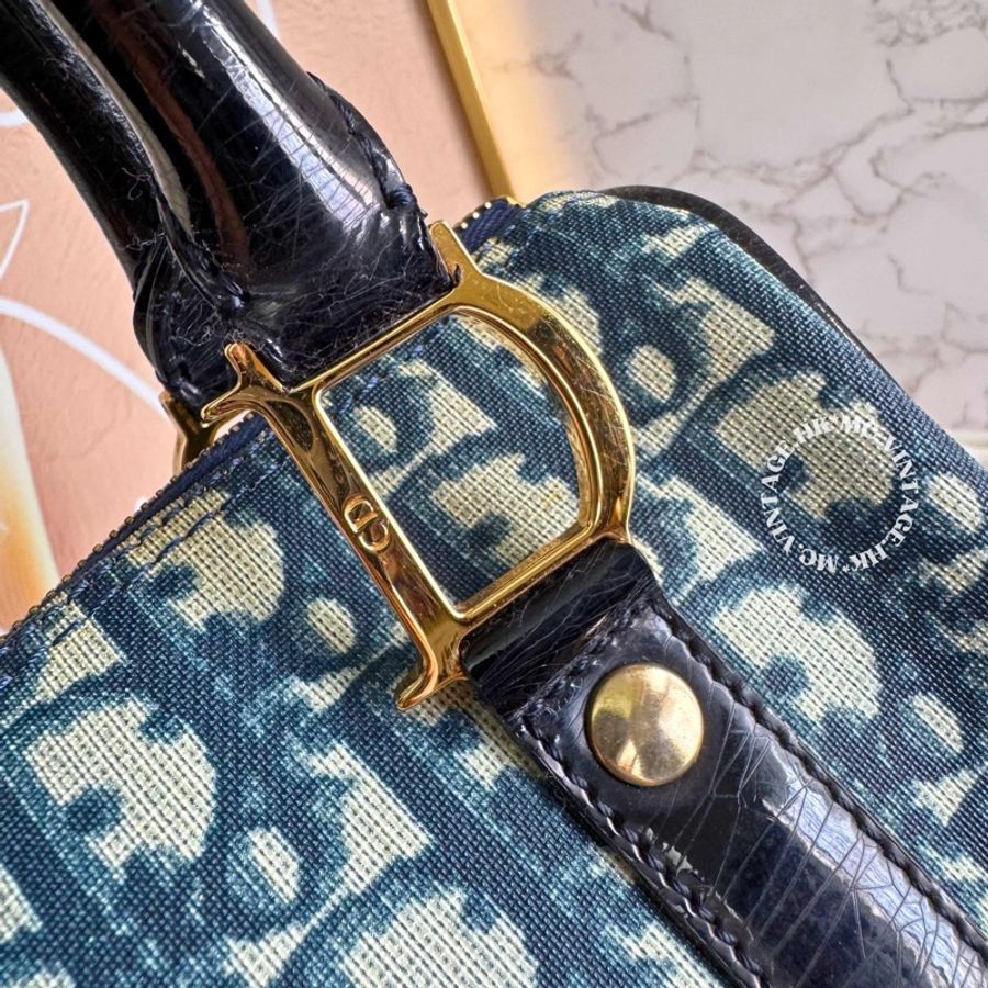 Dior Mini Oblique Boston Bag 迷你 波士頓 手提包 20cm-13