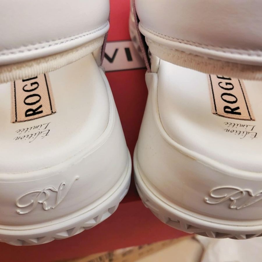RV Sandals 粉色限定款鑽釦增高涼鞋-6