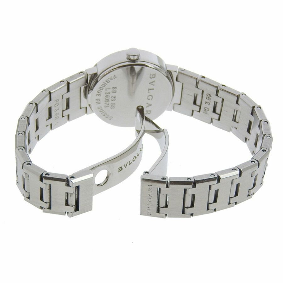 BVLGARI 寶格麗手錶 BB23SS 不鏽鋼石英類比顯示黑色錶盤女款 I220724028-4