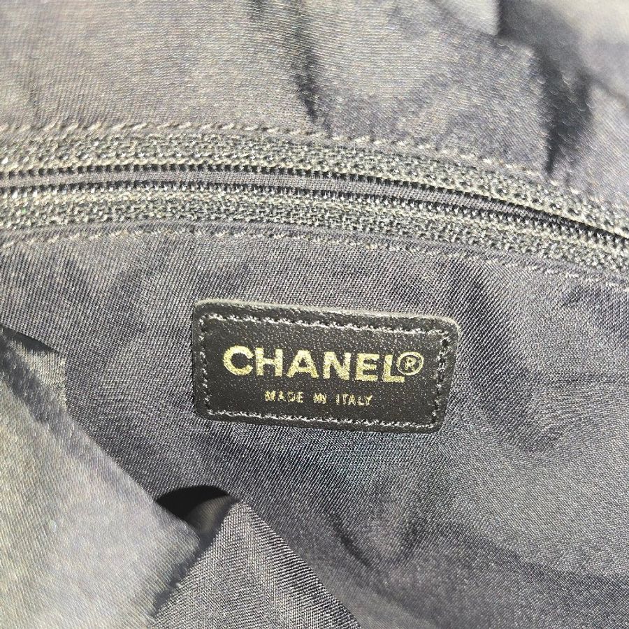 CHANEL Vintage 冰格 HOBO 腋下包-11