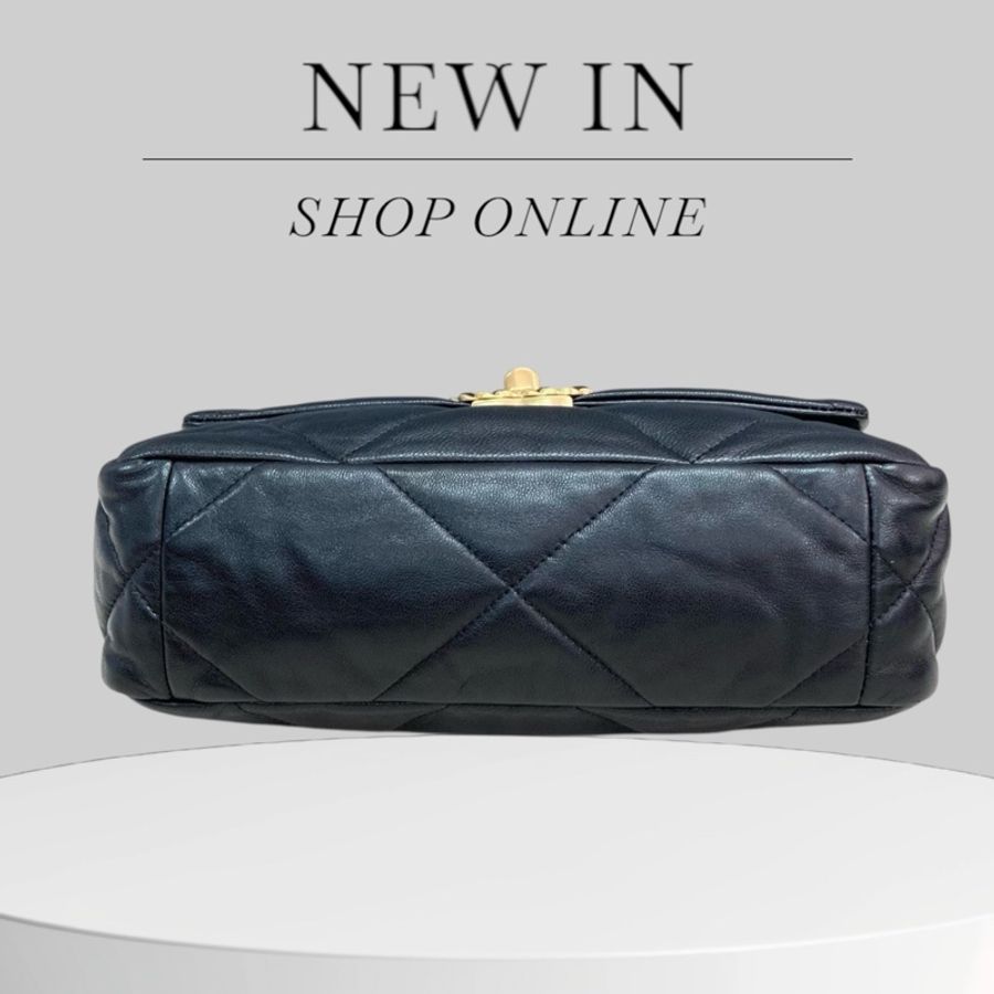 Chanel 19bag small 黑金-5