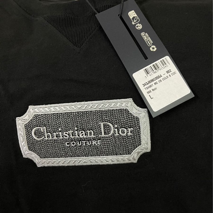 Christian Dior Couture 寬鬆剪裁T恤/黑色短袖/精品-3