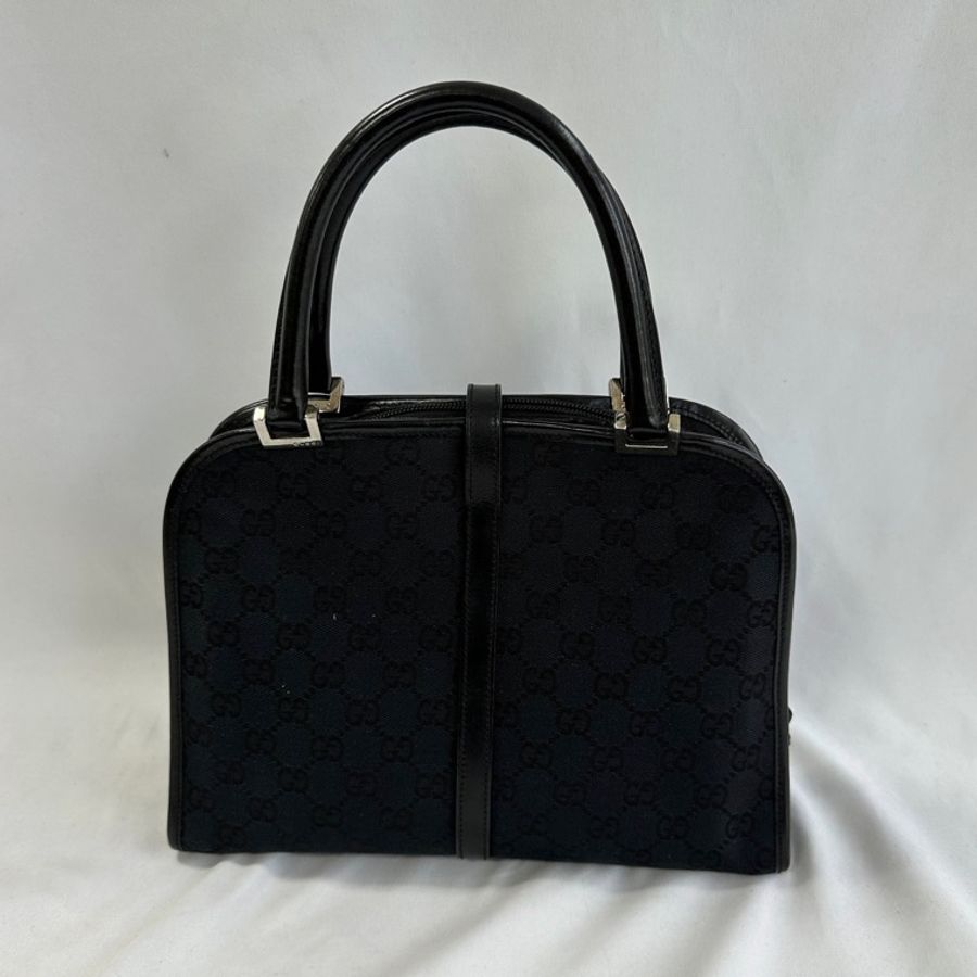 Gucci 黑色 GG 帆布 Jackie 包 黑色-7