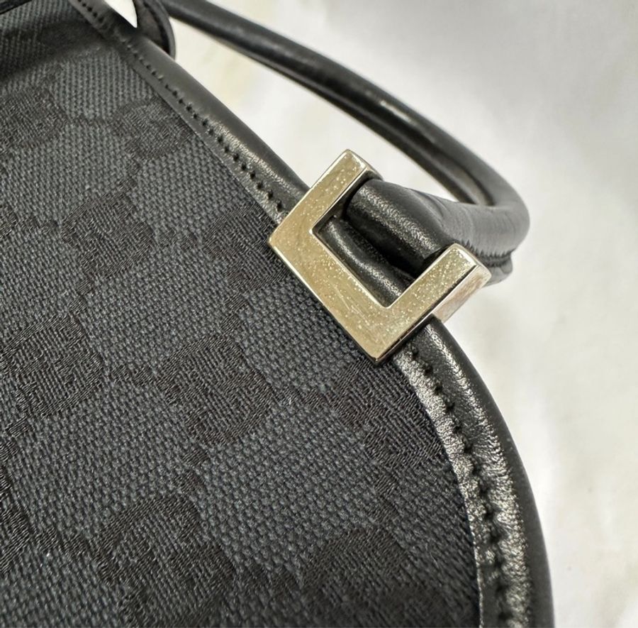 Gucci 黑色 GG 帆布 Jackie 包 黑色-33