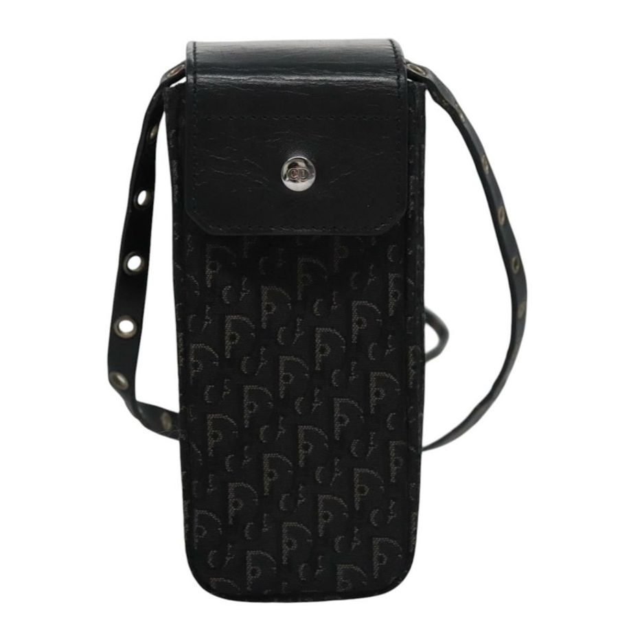 【日本直送】Christian Dior Trotter帆布肩背包 黑色 正品 EC611V-12