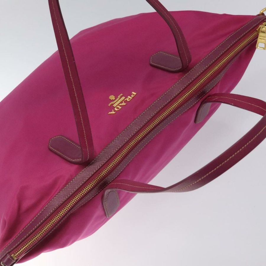 【日本直送】PRADA 尼龍雙肩托特包 粉金配色 正品 ki5497V-5
