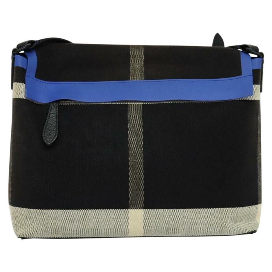 【日本直送】BURBERRY 單肩帆布包 黑色 藍色 正品 BD741V-1
