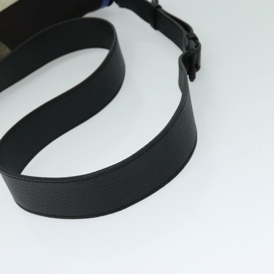 【日本直送】BURBERRY 單肩帆布包 黑色 藍色 正品 BD741V-6