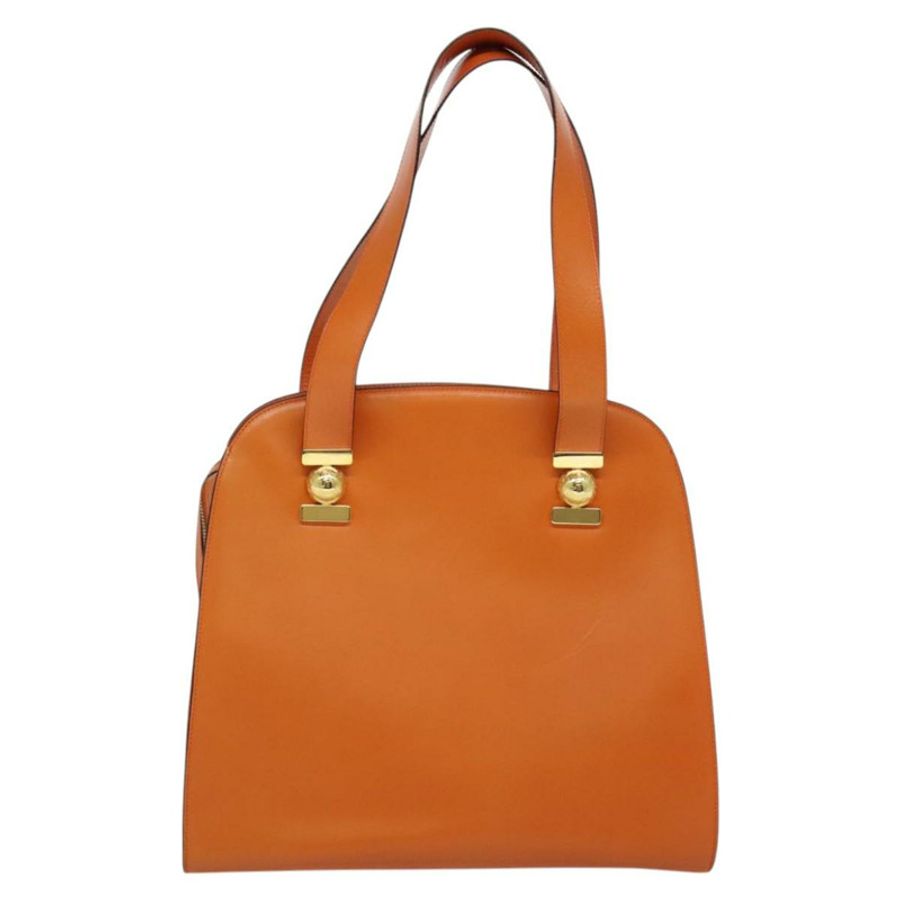 【日本直送】CELINE 托特包 皮革 金橙色 正品 BD725V-1