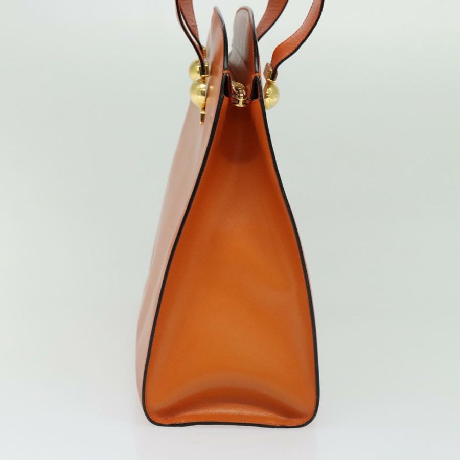 【日本直送】CELINE 托特包 皮革 金橙色 正品 BD725V-2
