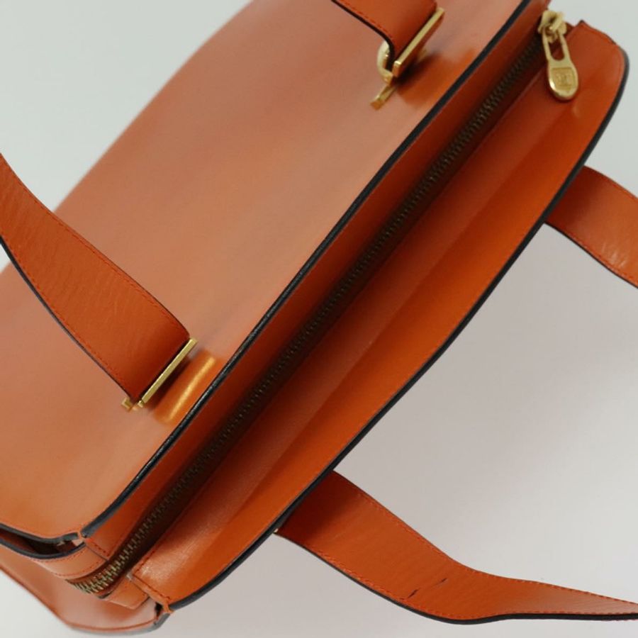 【日本直送】CELINE 托特包 皮革 金橙色 正品 BD725V-5