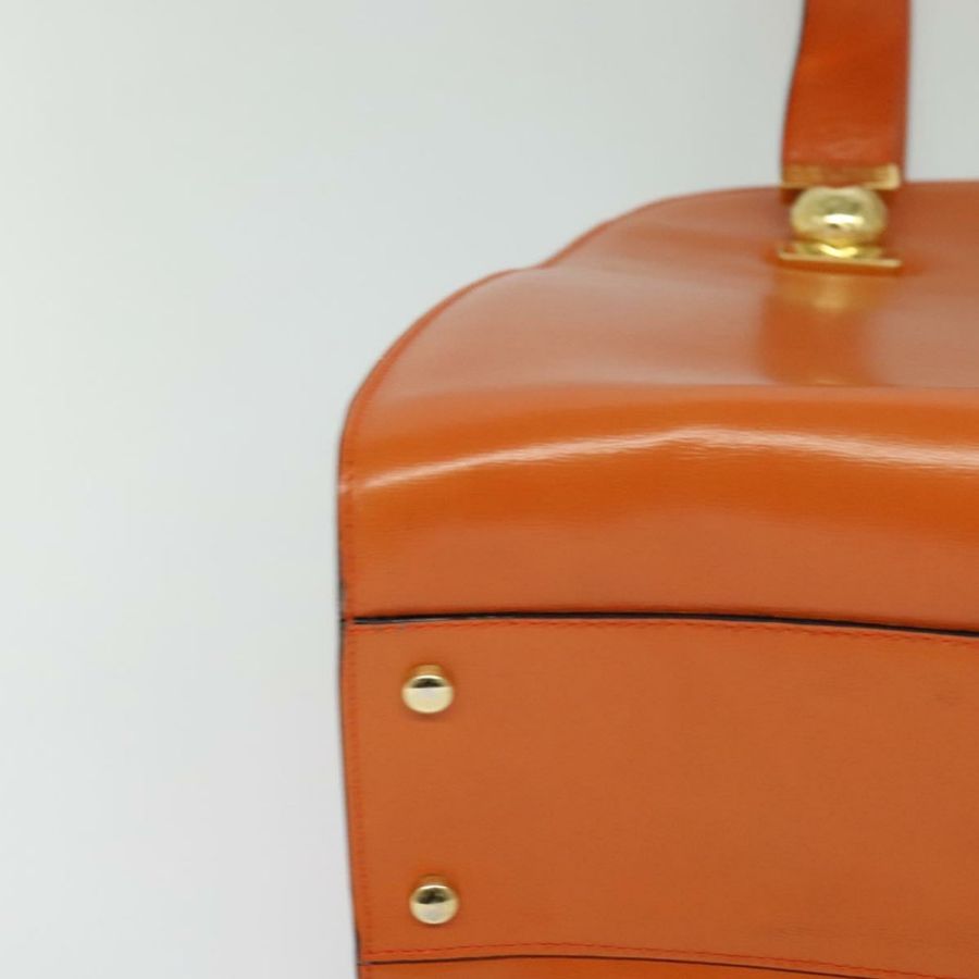 【日本直送】CELINE 托特包 皮革 金橙色 正品 BD725V-7