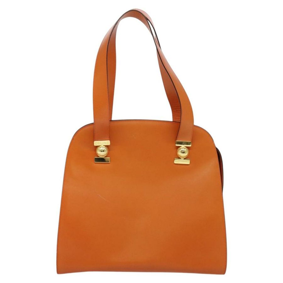 【日本直送】CELINE 托特包 皮革 金橙色 正品 BD725V-12