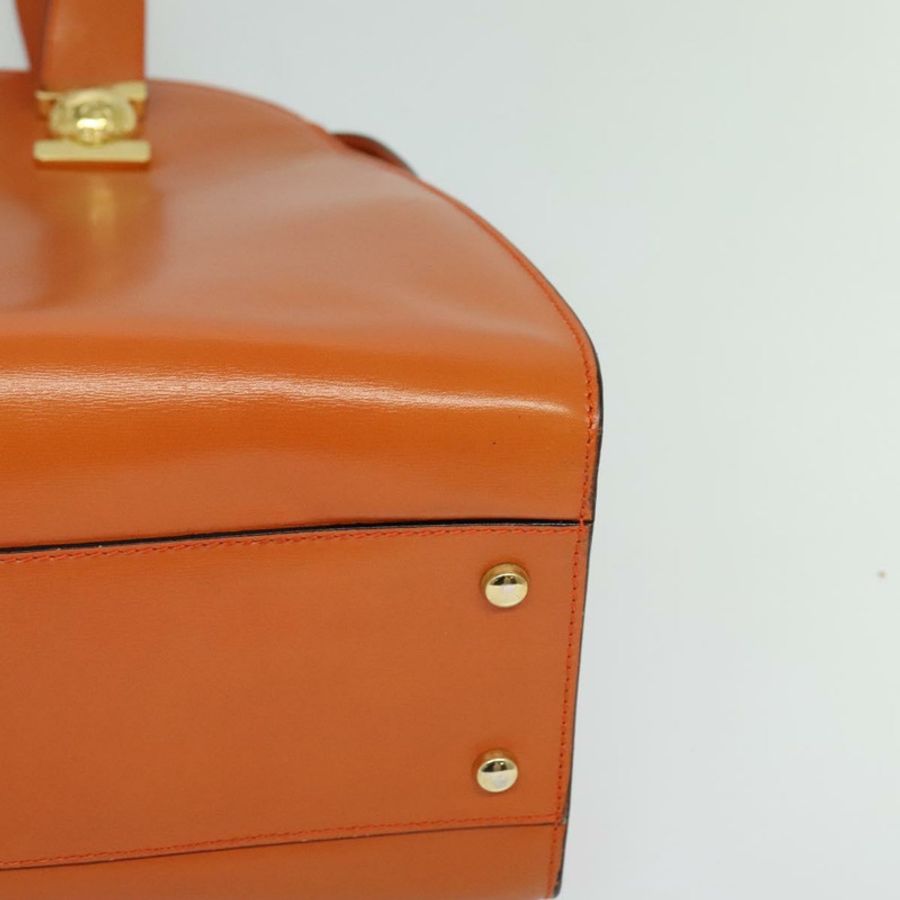 【日本直送】CELINE 托特包 皮革 金橙色 正品 BD725V-14