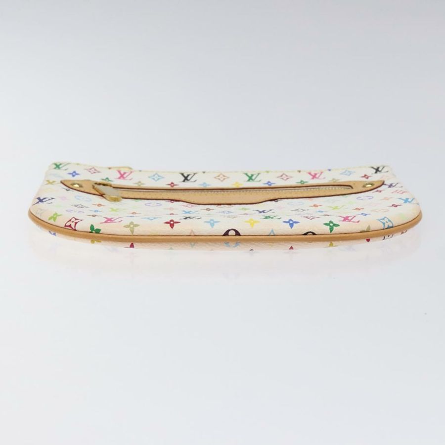 【日本直送】路易威登 Monogram Multicolor Pochette GM 手拿包 白色 M60027 正品 BA939SAM-5