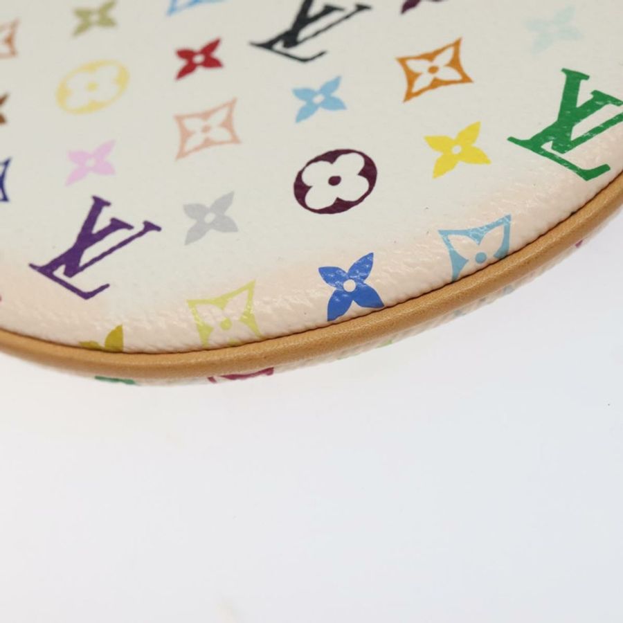 【日本直送】路易威登 Monogram Multicolor Pochette GM 手拿包 白色 M60027 正品 BA939SAM-14