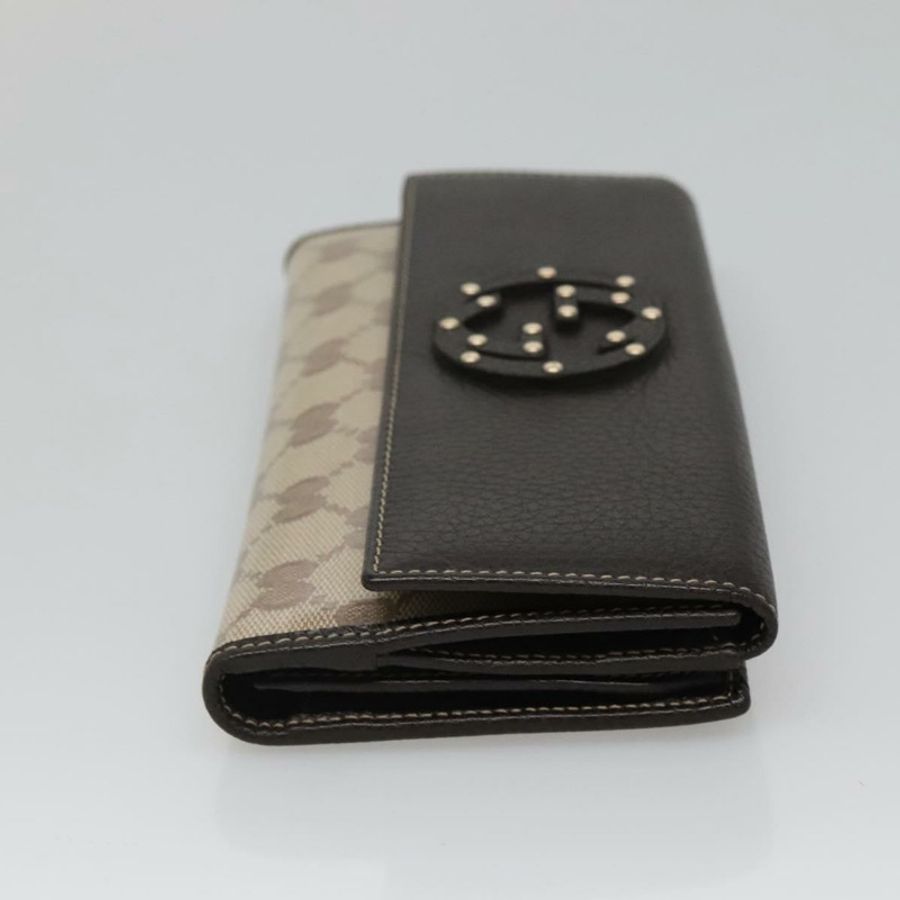 【日本直送】GUCCI GG 水晶長版皮夾 米色 231843 正品 ki5651V-2