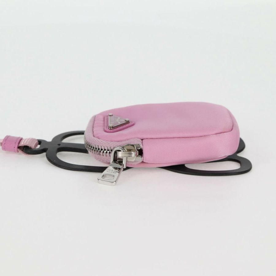【日本直送】PRADA 智慧型手機肩背包 尼龍 粉紅色 銀色 正品 MX024M-2